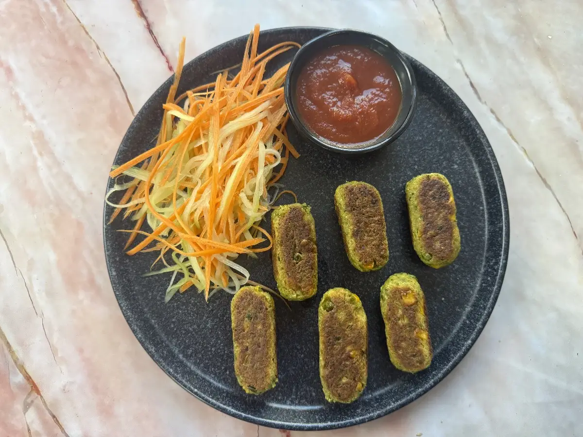 Broccoli Pea Cutlets (Broccoli Matar Patties)