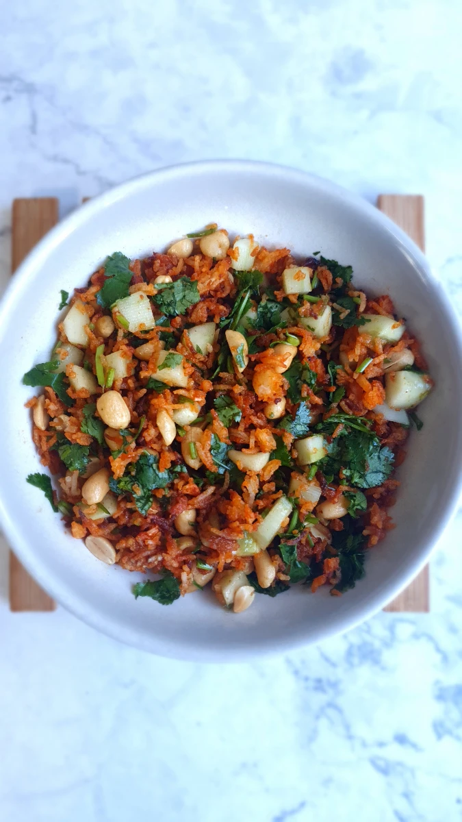 Nam Khao Crispy Rice Salad