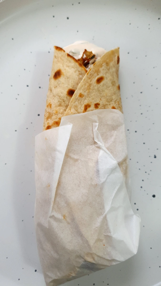 Chatpata Tofu Pakora Wrap